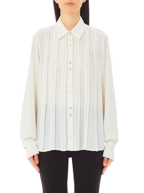 Shirt with pleated pleats on the front Liu Jo | CA5202TS066.X0256